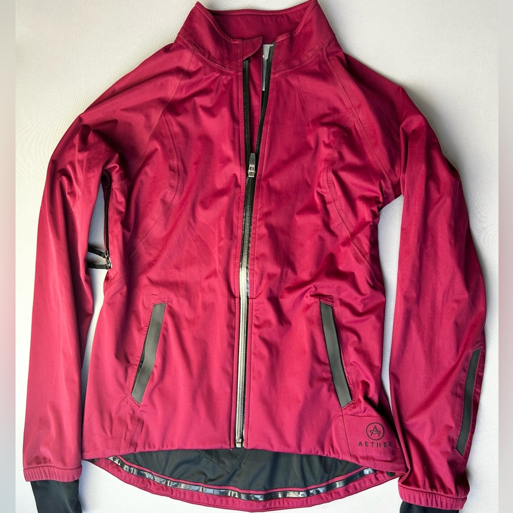 Aether Women's Size 2 Union Cycling Jacket Wine Red Full Zip